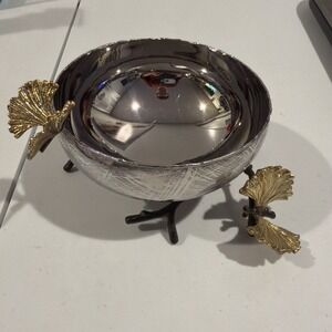 Michael Aram Ginkgo Butterfly Silver Nut Bowl